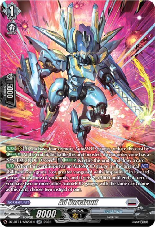 Ad Vorefront (DZ-BT11/SR20EN) [Symphony of Might & Bloom]