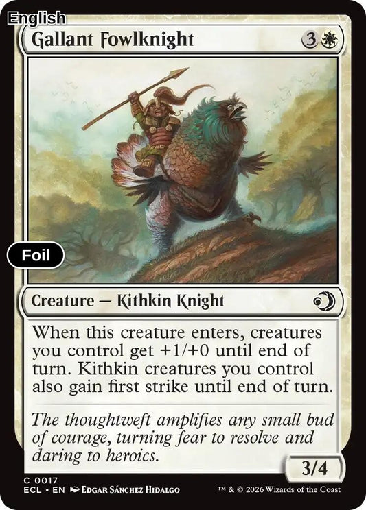 Gallant Fowlknight [ECL - 17] C Lorwyn Eclipsed - Foil
