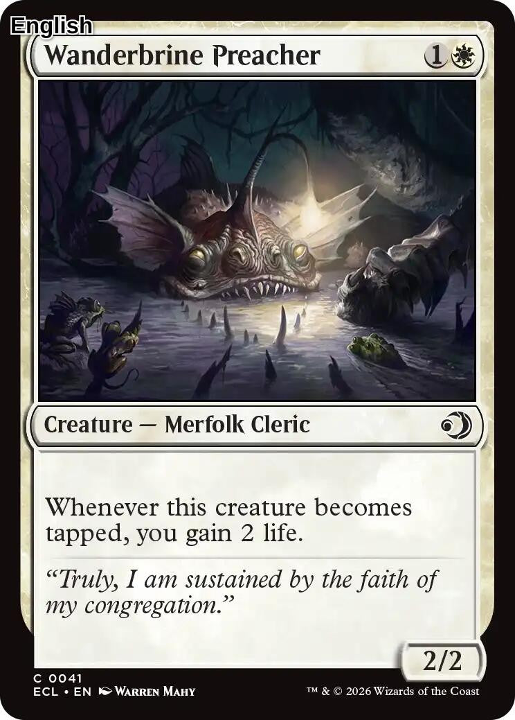 Wanderbrine Preacher [ECL - 41] Lorwyn Eclipsed
