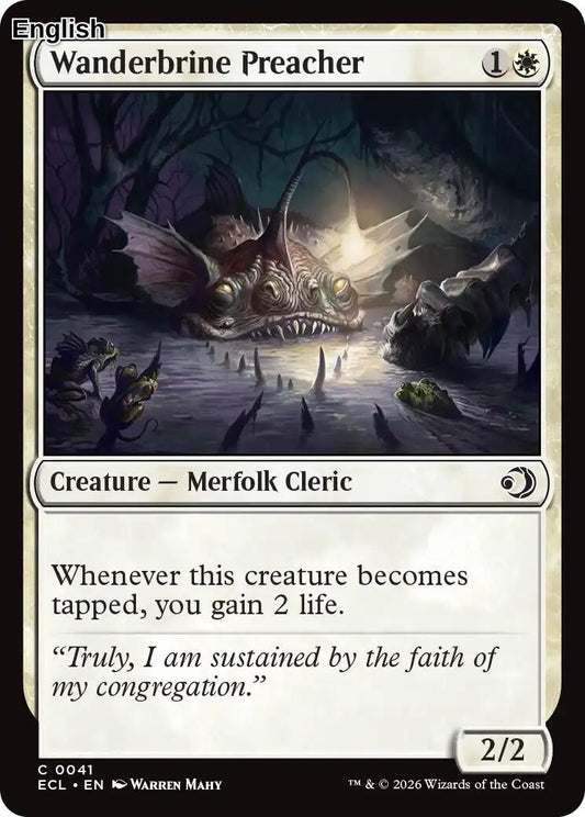 Wanderbrine Preacher [ECL - 41] Lorwyn Eclipsed