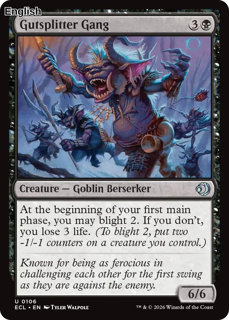 Gutsplitter Gang [ECL - 106] U Lorwyn Eclipsed