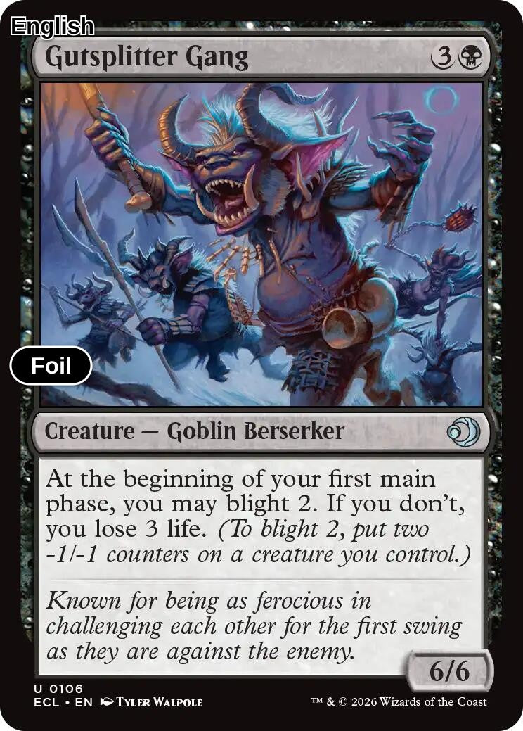 Gutsplitter Gang [ECL - 106] U Lorwyn Eclipsed - Foil