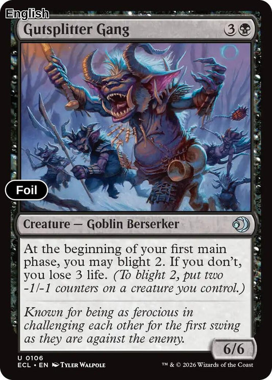 Gutsplitter Gang [ECL - 106] U Lorwyn Eclipsed - Foil