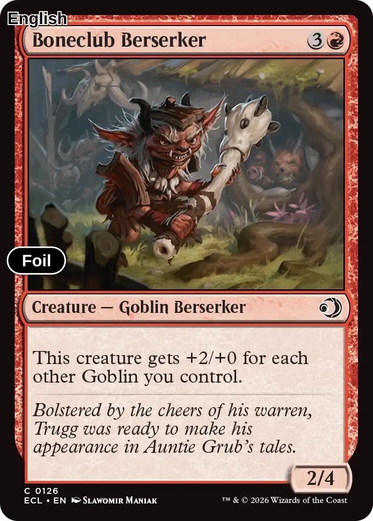 Boneclub Berserker [ECL - 126] C Lorwyn Eclipsed - Foil