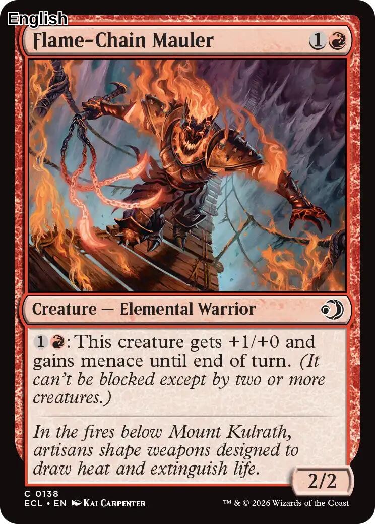 Flame-Chain Mauler [ECL - 138] C Lorwyn Eclipsed