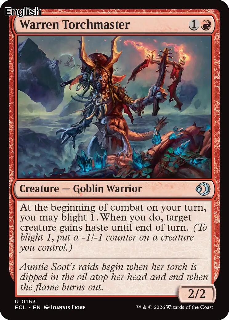 Warren Torchmaster [ECL - 163] Lorwyn Eclipsed