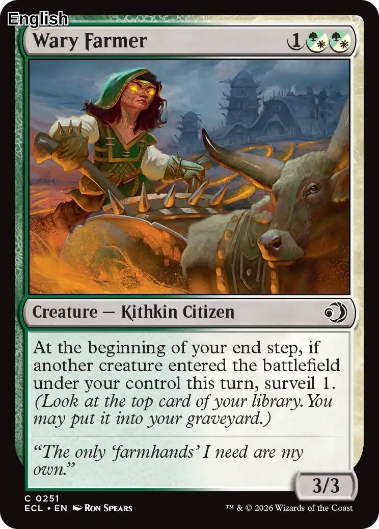 Wary Farmer [ECL - 251] Lorwyn Eclipsed