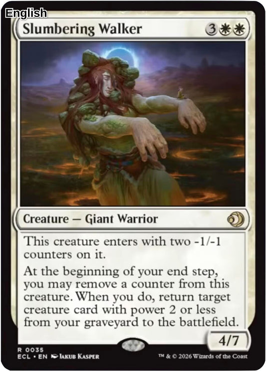 Slumbering Walker [ECL - 35] Lorwyn Eclipsed