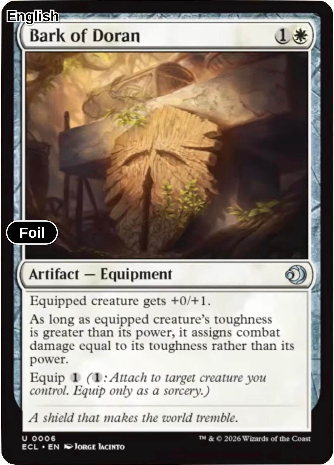Bark of Doran [ECL - 6] U Lorwyn Eclipsed - Foil