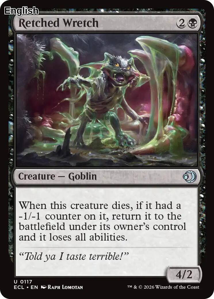 Retched Wretch [ECL - 117] Lorwyn Eclipsed