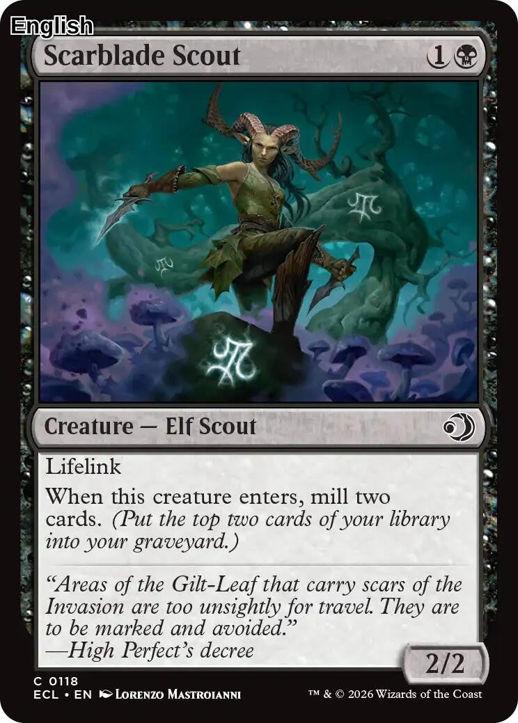 Scarblade Scout [ECL - 118] Lorwyn Eclipsed