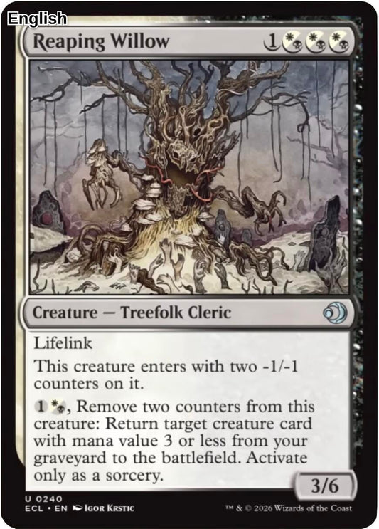 Reaping Willow [ECL - 240] Lorwyn Eclipsed