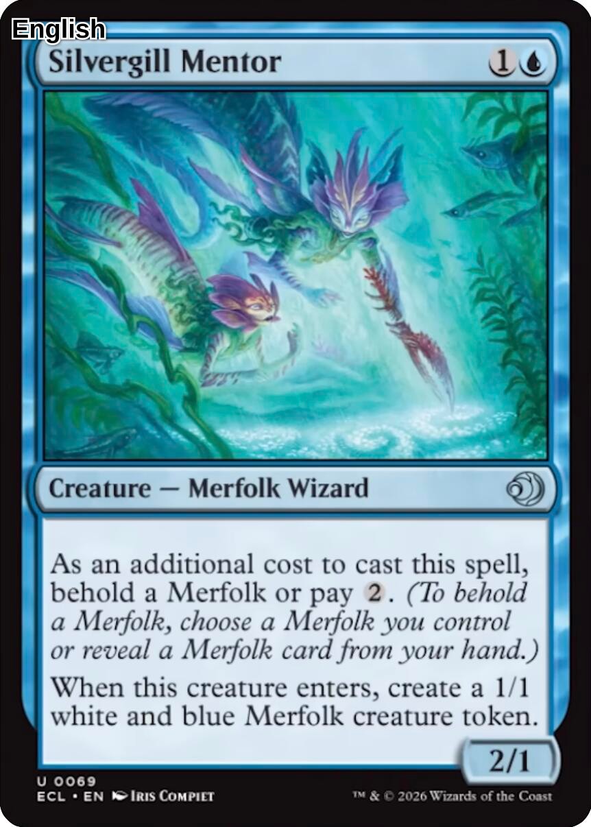 Silvergill Mentor [ECL - 69] Lorwyn Eclipsed