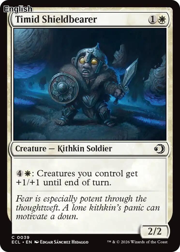 Timid Shieldbearer [ECL - 39] Lorwyn Eclipsed