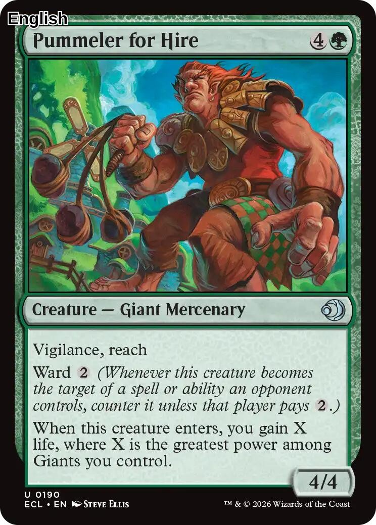 Pummeler for Hire [ECL - 190] Lorwyn Eclipsed