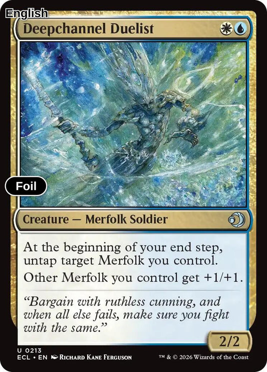 Deepchannel Duelist [ECL - 213] U Lorwyn Eclipsed - Foil