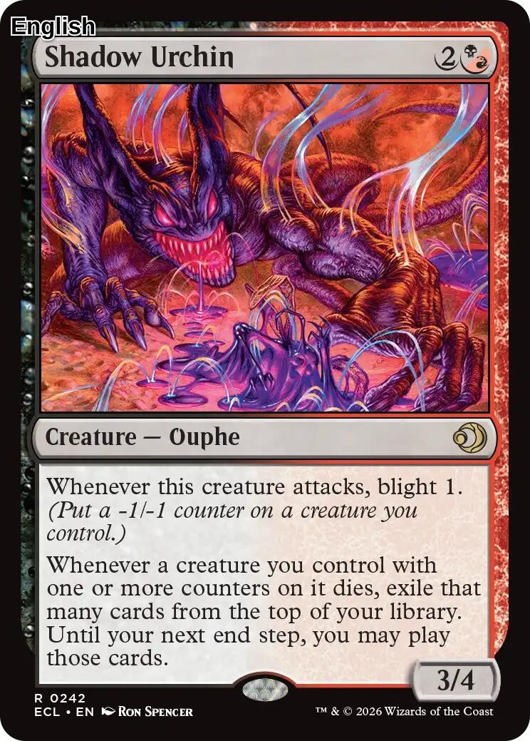Shadow Urchin [ECL - 242] Lorwyn Eclipsed