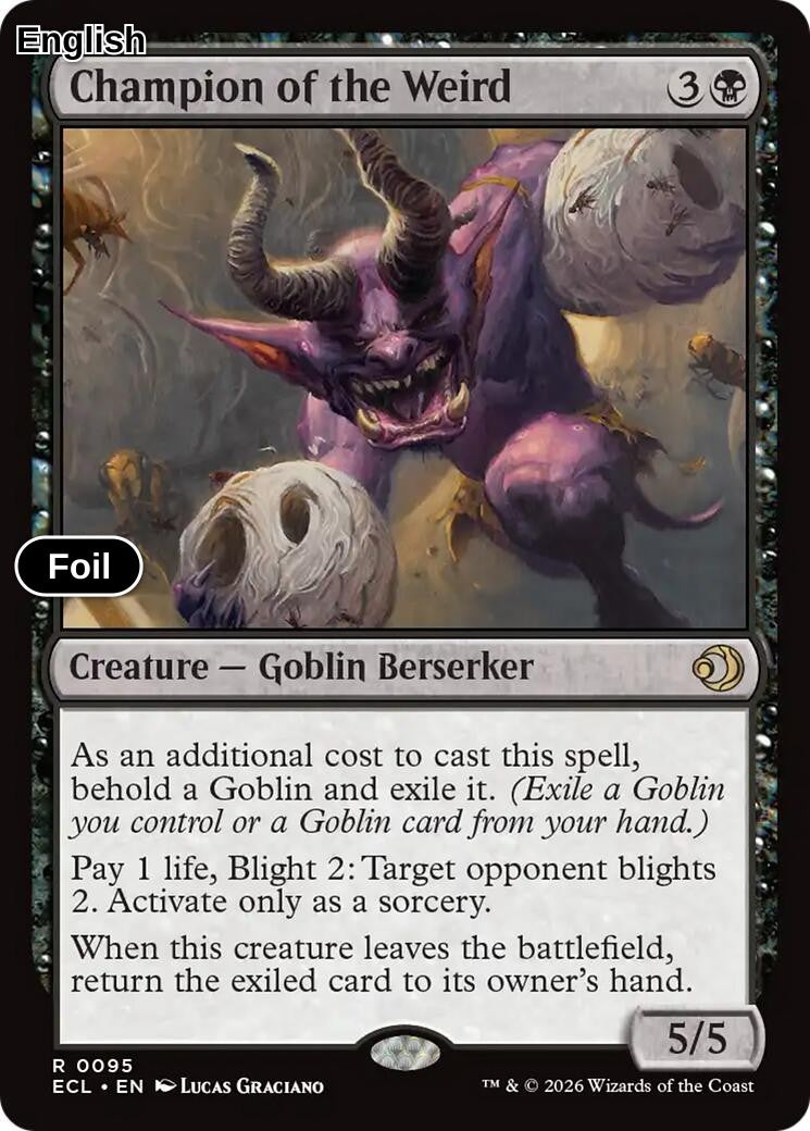 Champion of the Weird [ECL - 95] R Lorwyn Eclipsed - Foil