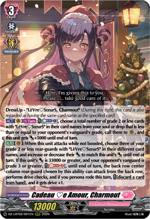 Cadeau e Amour, Charmout (DZ-LBT02/001EN) [Lyrical Monasterio Season of Wonders]