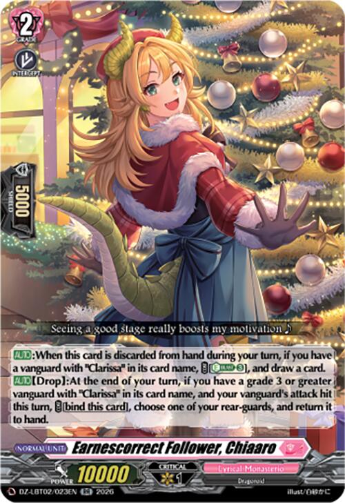 Earnescorrect Follower, Chiaaro (DZ-LBT02/023EN) [Lyrical Monasterio Season of Wonders]