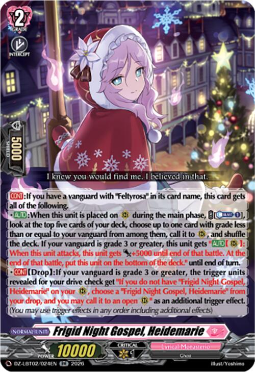 Frigid Night Gospel, Heidemarie (DZ-LBT02/024EN) [Lyrical Monasterio Season of Wonders]