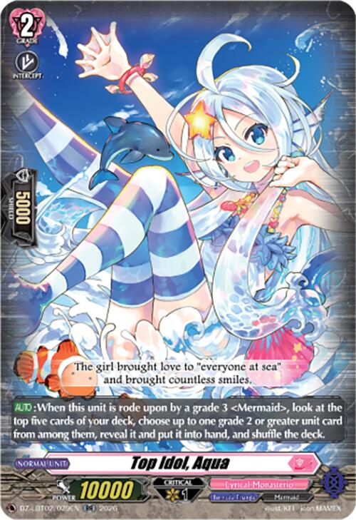 Top Idol, Aqua (DZ-LBT02/029EN) [Lyrical Monasterio Season of Wonders]
