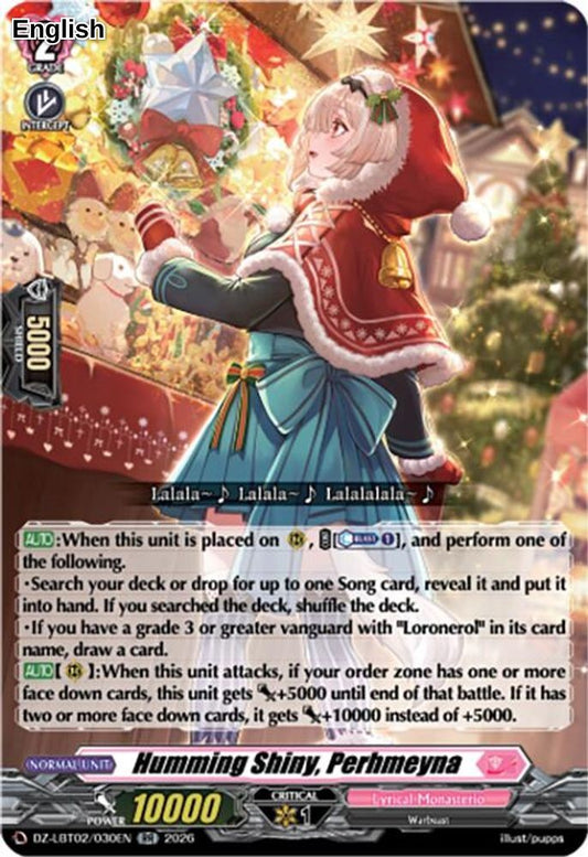Humming Shiny, Perhmeyna