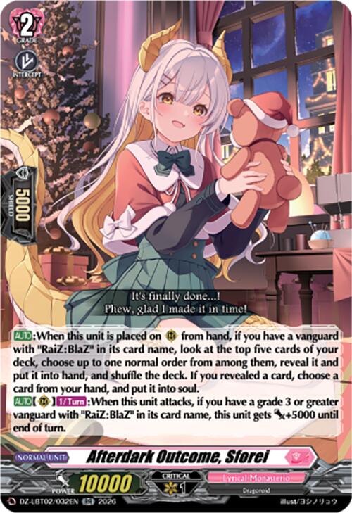 Afterdark Outcome, Sforei (DZ-LBT02/032EN) [Lyrical Monasterio Season of Wonders]