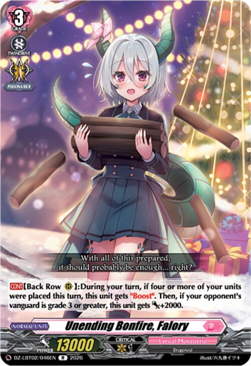 Unending Bonfire, Falory (DZ-LBT02/046EN) [Lyrical Monasterio Season of Wonders]