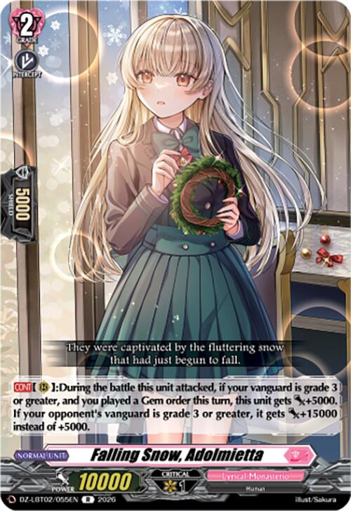 Falling Snow, Adolmietta (DZ-LBT02/055EN) [Lyrical Monasterio Season of Wonders]