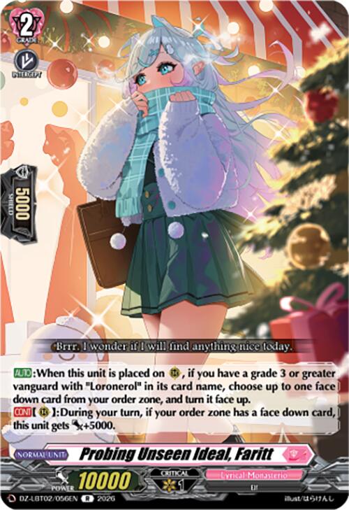 Probing Unseen Ideal, Faritt (DZ-LBT02/056EN) [Lyrical Monasterio Season of Wonders]