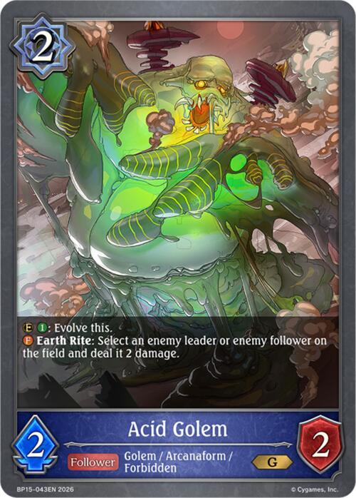 Acid Golem (BP15-043EN) [Trial of the Omens]