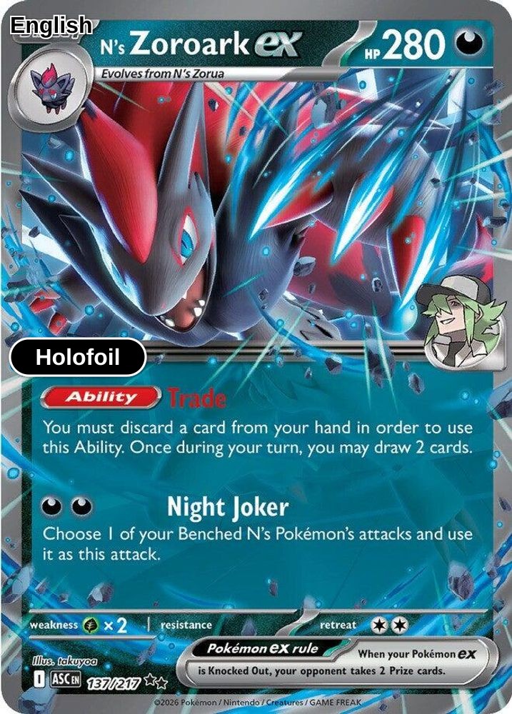 N's Zoroark ex - 137/217