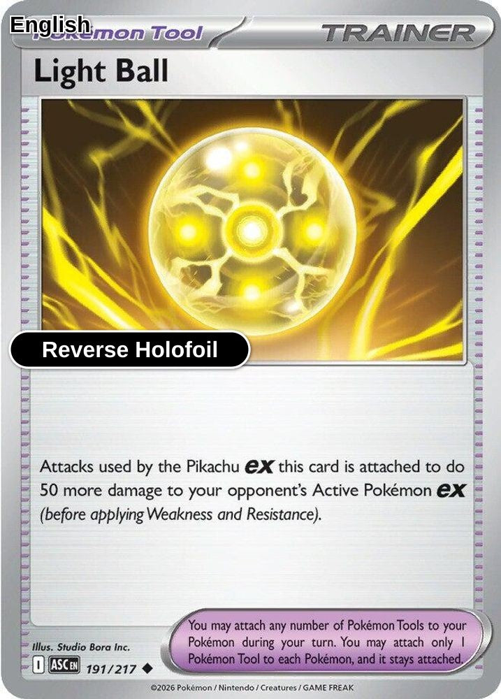 Light Ball [ASC - 191/217] U ME: Ascended Heroes - Reverse Holofoil