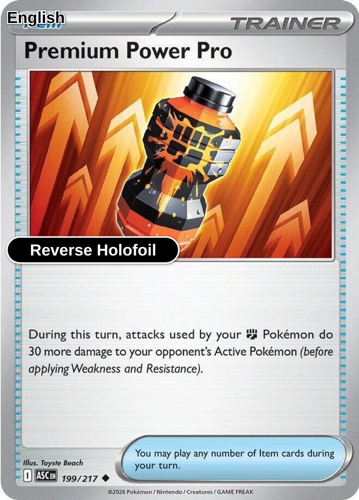 Premium Power Pro [ASC - 199/217] U ME: Ascended Heroes - Reverse Holofoil