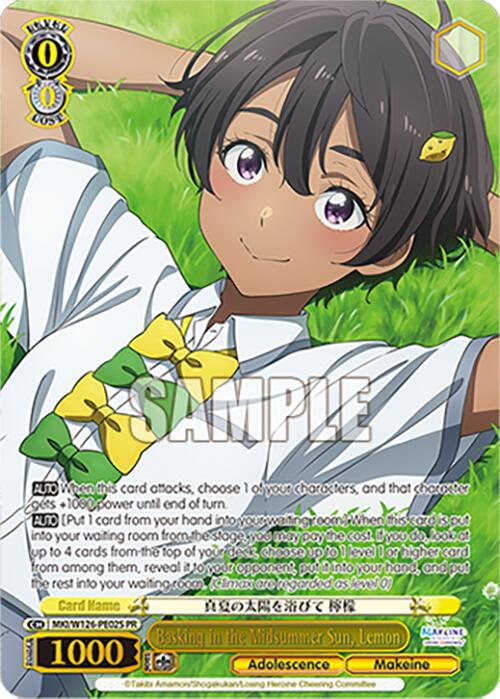 Basking in the Midsummer Sun, Lemon (Foil) (MKI/W126-PE02S PR) [Makeine: Too Many Losing Heroines!]