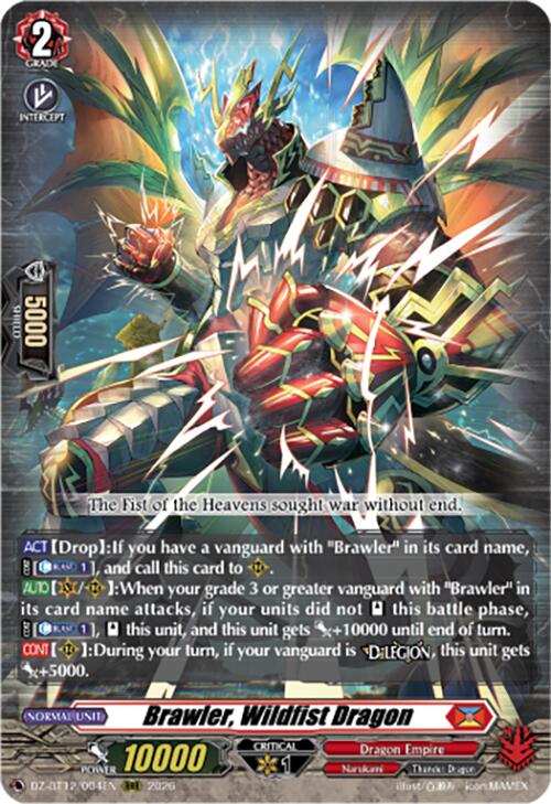Brawler, Wildfist Dragon (DZ-BT12/004EN) [Chasm of Lost Souls]