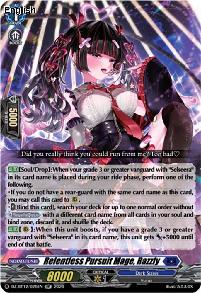 Relentless Pursuit Mage, Razzly