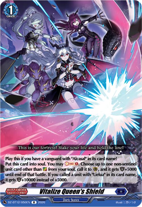 Vitalize Queen's Shield (DZ-BT12/050EN) [Chasm of Lost Souls]