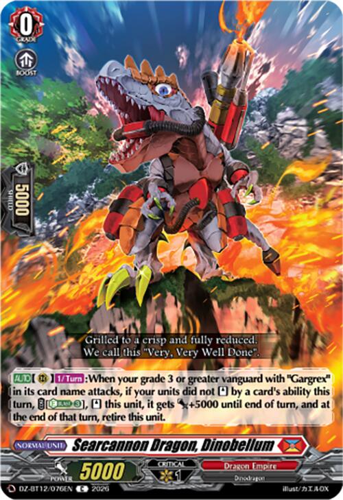 Searcannon Dragon, Dinobellum (DZ-BT12/076EN) [Chasm of Lost Souls]