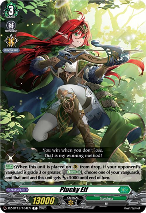 Plucky Elf (DZ-BT12/104EN) [Chasm of Lost Souls]