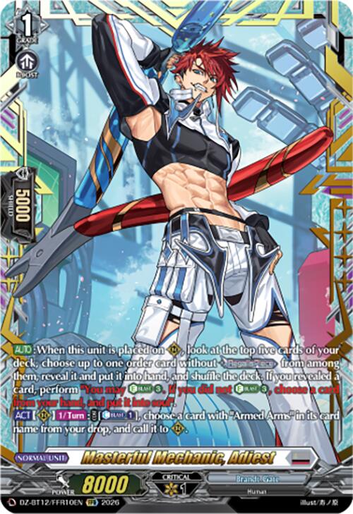Masterful Mechanic, Adiest (DZ-BT12/FFR10EN) [Chasm of Lost Souls]