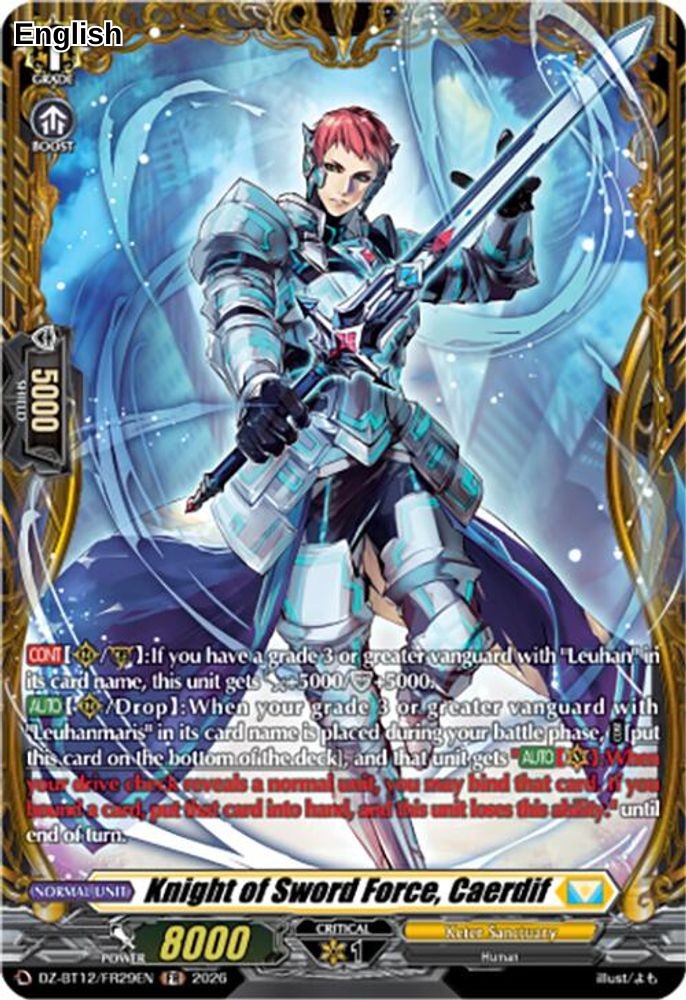 Knight of Sword Force, Caerdif (FR)