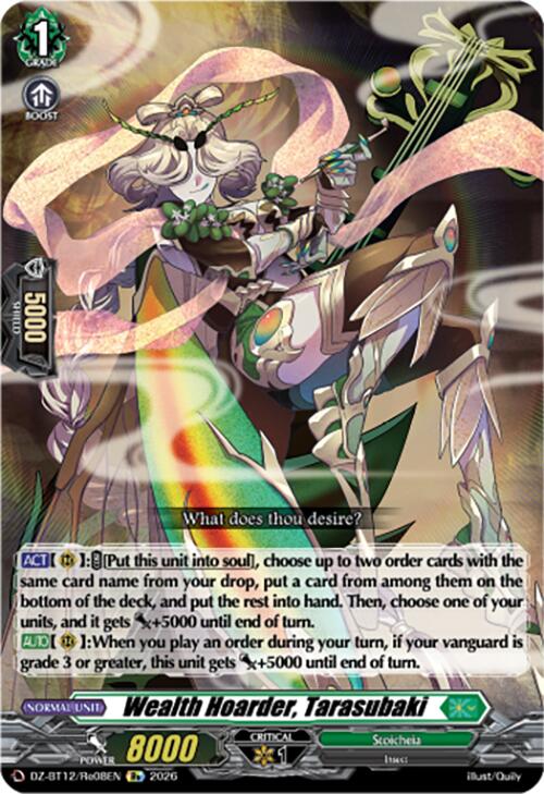 Wealth Hoarder, Tarasubaki (DZ-BT12/Re08EN) [Chasm of Lost Souls]