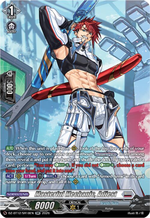 Masterful Mechanic, Adiest (DZ-BT12/SR18EN) [Chasm of Lost Souls]