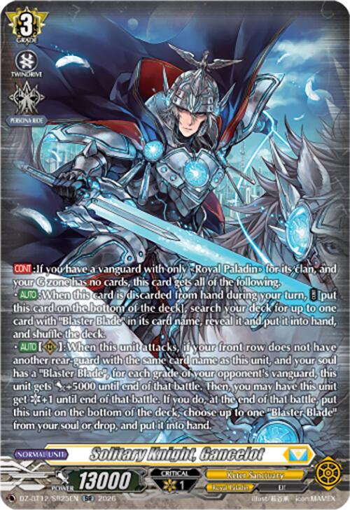 Solitary Knight, Gancelot (DZ-BT12/SR25EN) [Chasm of Lost Souls]