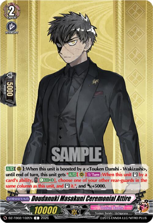 Doudanuki Masakuni Ceremonial Attire (DZ-TB02/102EN) [Touken Ranbu: ONLINE 2026]
