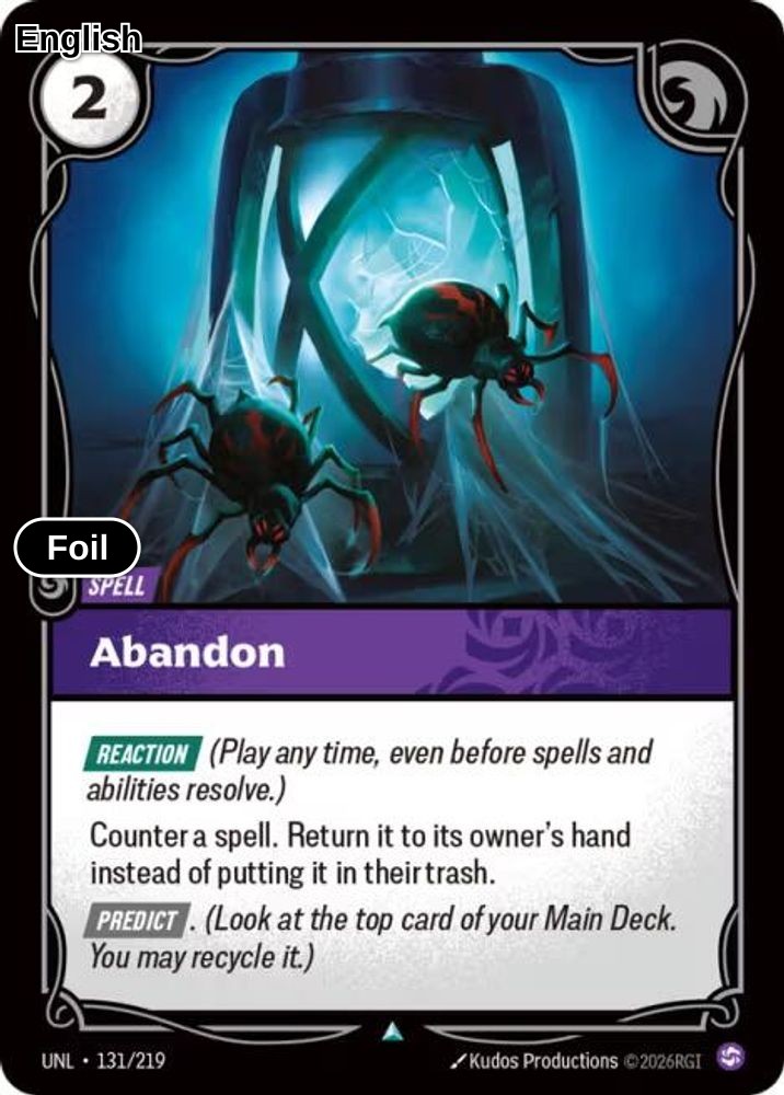 Abandon [UNL - 131/219] U Unleashed - Foil