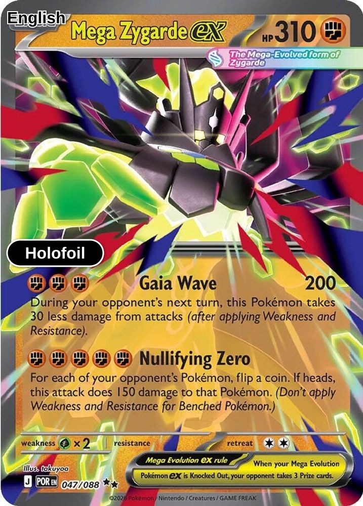 Mega Zygarde ex - 047/088