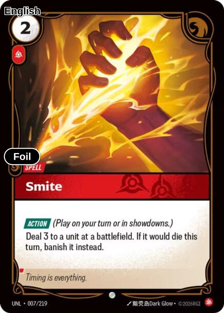 Smite [UNL - 007/219] C Unleashed - Foil